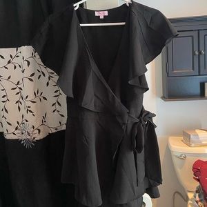 Pink Lily Romper (size s)